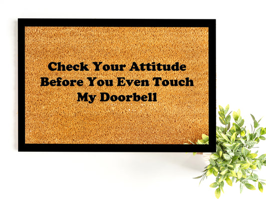 Check Your Attitude Doormat